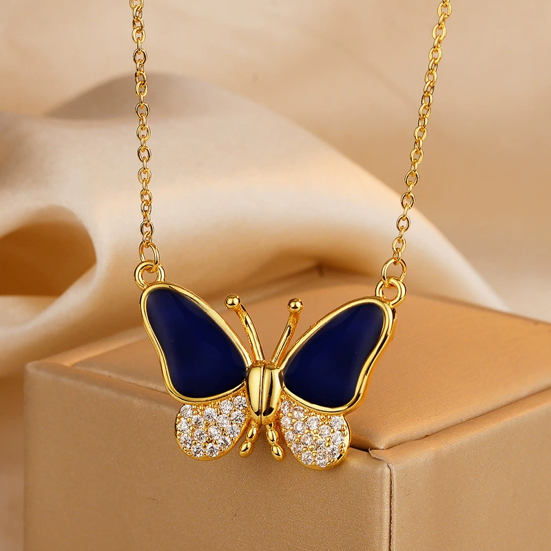 Color-Changing Butterfly Necklace