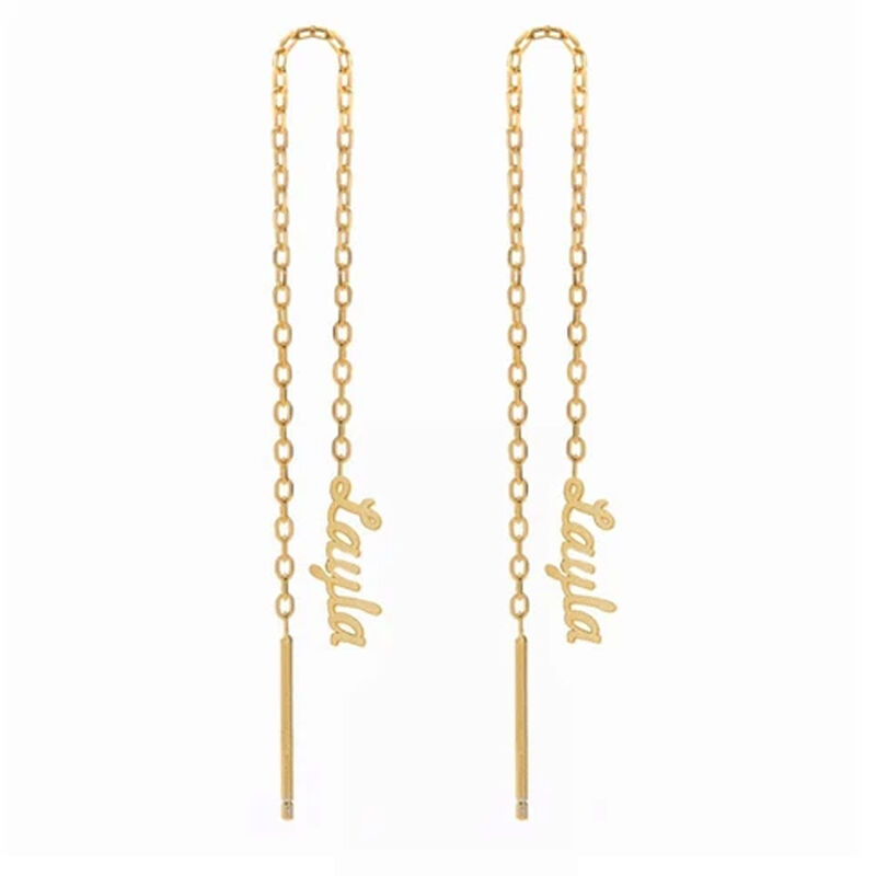 Personalized Promise You Name Earrings Thoughtful Gift for Her