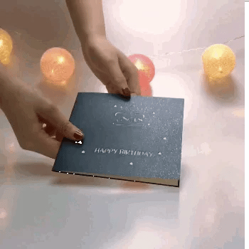 3D Creative Pop Up Card Hollow Paper Carving Cake for Birthday