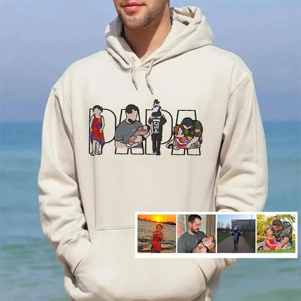Custom Family Embroidered Sweatshirt – A Unique and Heartwarming Gift for Papa, Dad or Mama