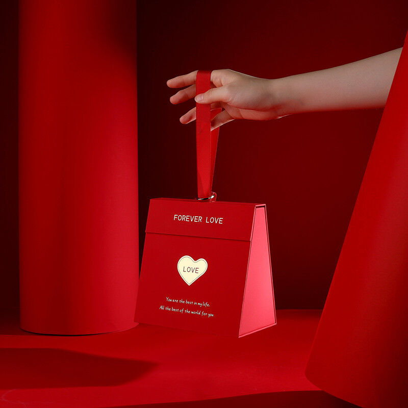 Creative Triangle Portable Jewelry Box Exquisite Valentine's Day Gift For Her