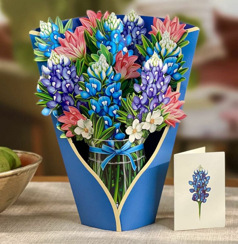 3D Flower Pop-Up Bouquet Creative Mother's Day Greeting Card