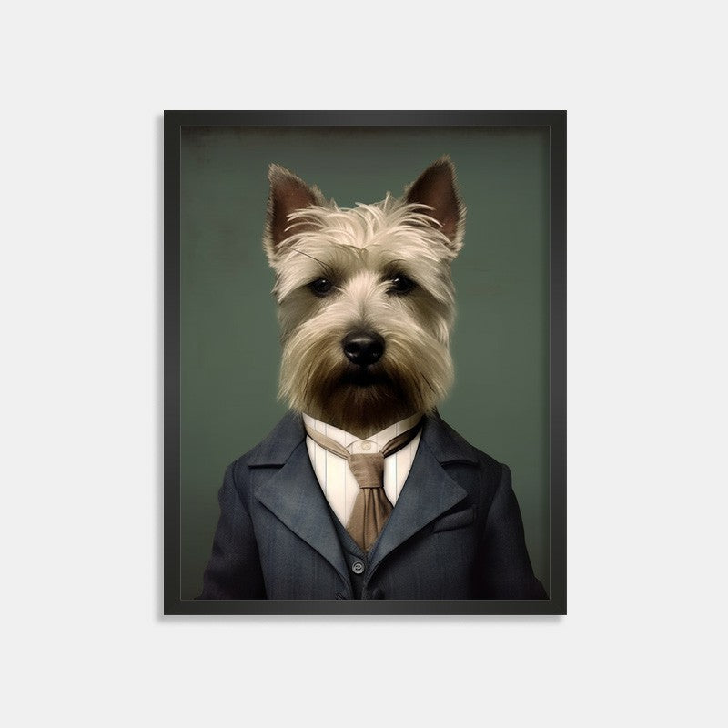 Pet Art Photo Frame - Sophisticated Gentleman Attire