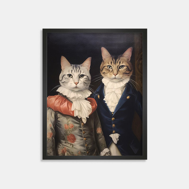 Pet Art Photo Frame - The Elegant Couple