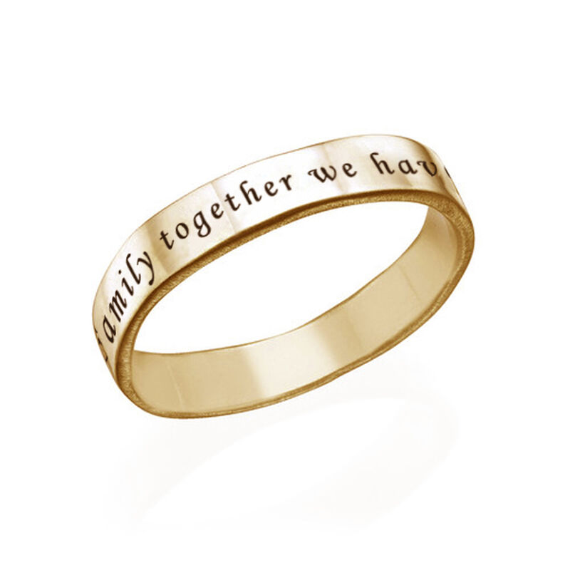 Custom Engraved Now and Forever Band Ring Meaningful Gift for Couples