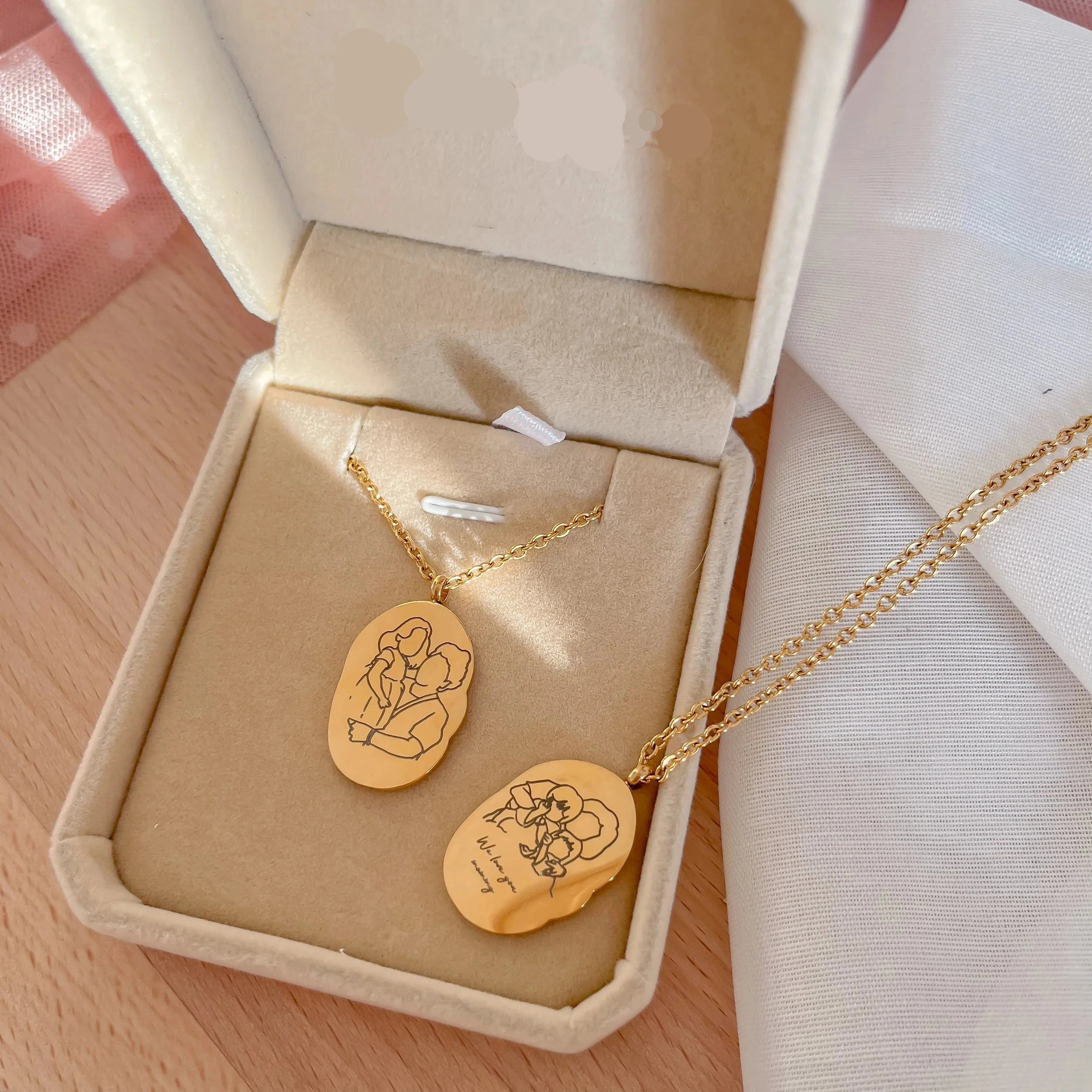 Personalized Portrait Necklace Exclusive Gift