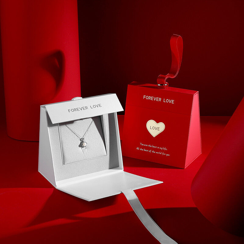 Creative Triangle Portable Jewelry Box Exquisite Valentine's Day Gift For Her